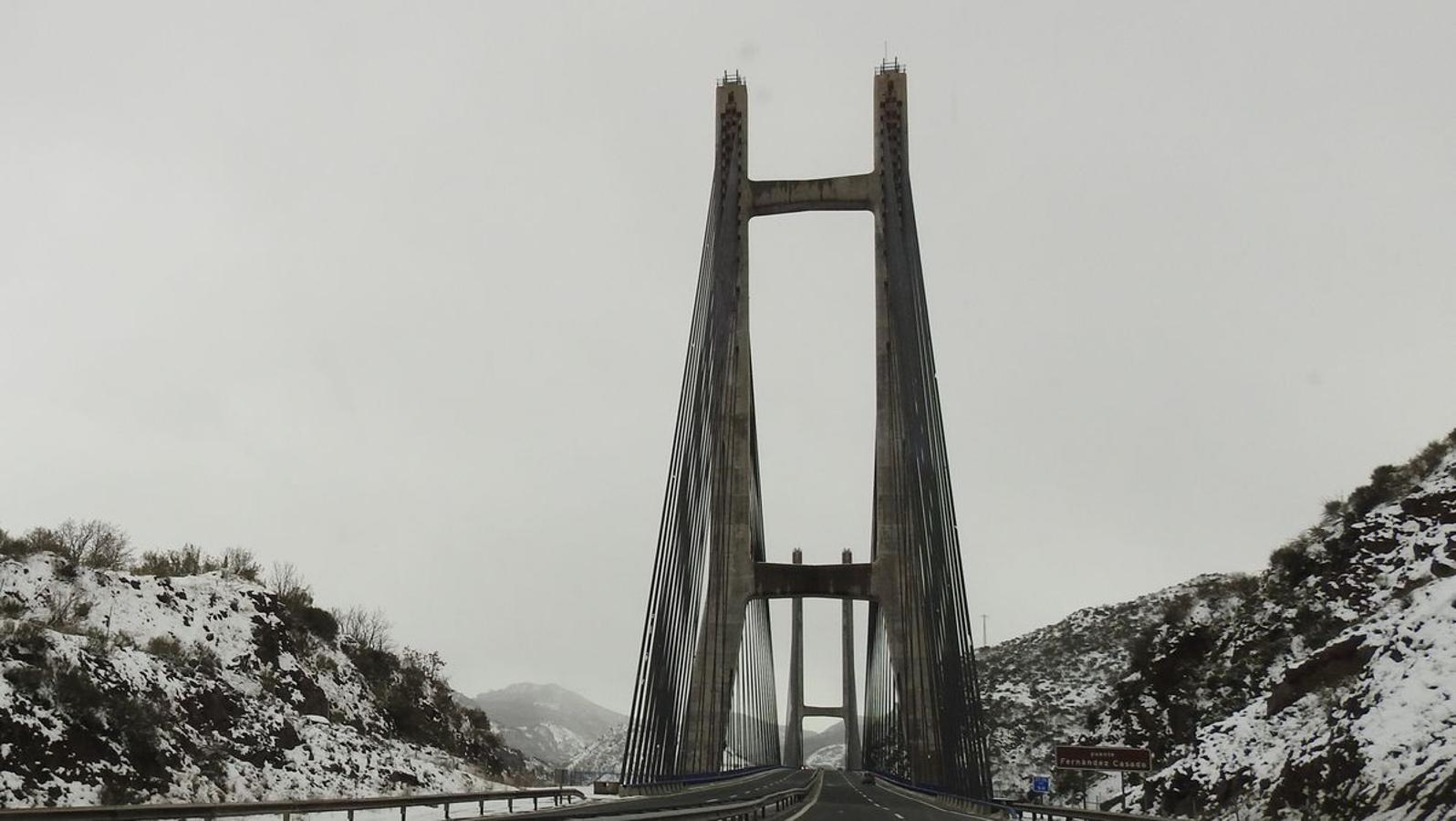 Así está la autopista del Huerna