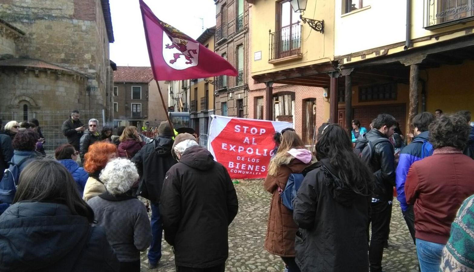 Protesta en la Plaza del Grano