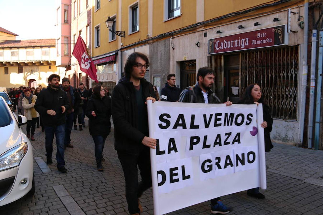 Protesta en la Plaza del Grano