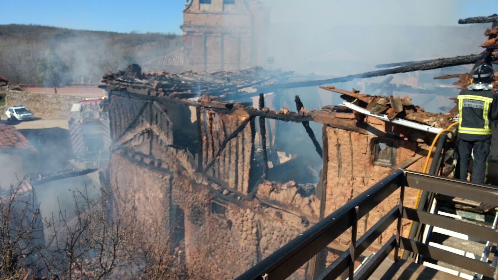 Incendio en Almanza