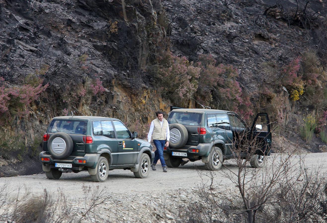 Suárez-Quiñones visita el incendio de Bouzas