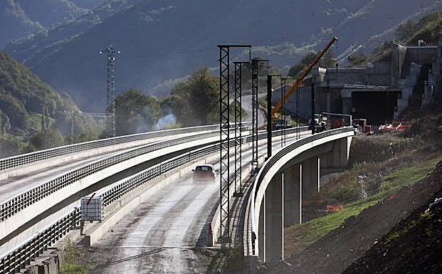 Obras de la Variante de Pajares. 