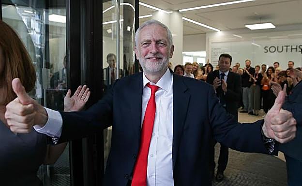 El lider laborista, Jeremy Corbyn.