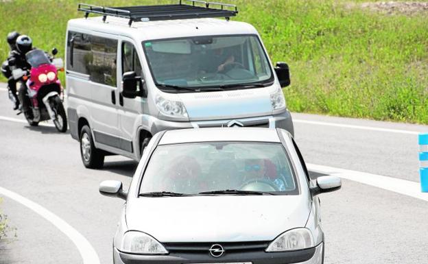 Furgoneta en la que Idoia López Riaño ha sido recogida.