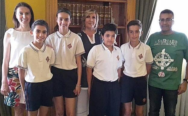 Uno de los grupos que participa en la carrera solidaria.