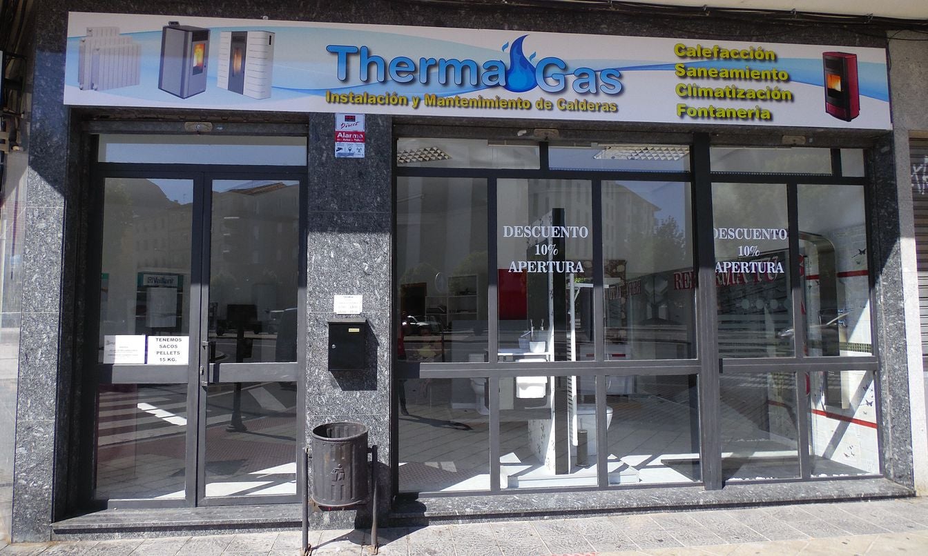 Thermagas se encuentra especializada en venta, reparación e instalación de calderas de gas, biomasa, gasoil o pellets y sistemas de aerotermia, geotermia y aire acondicionado