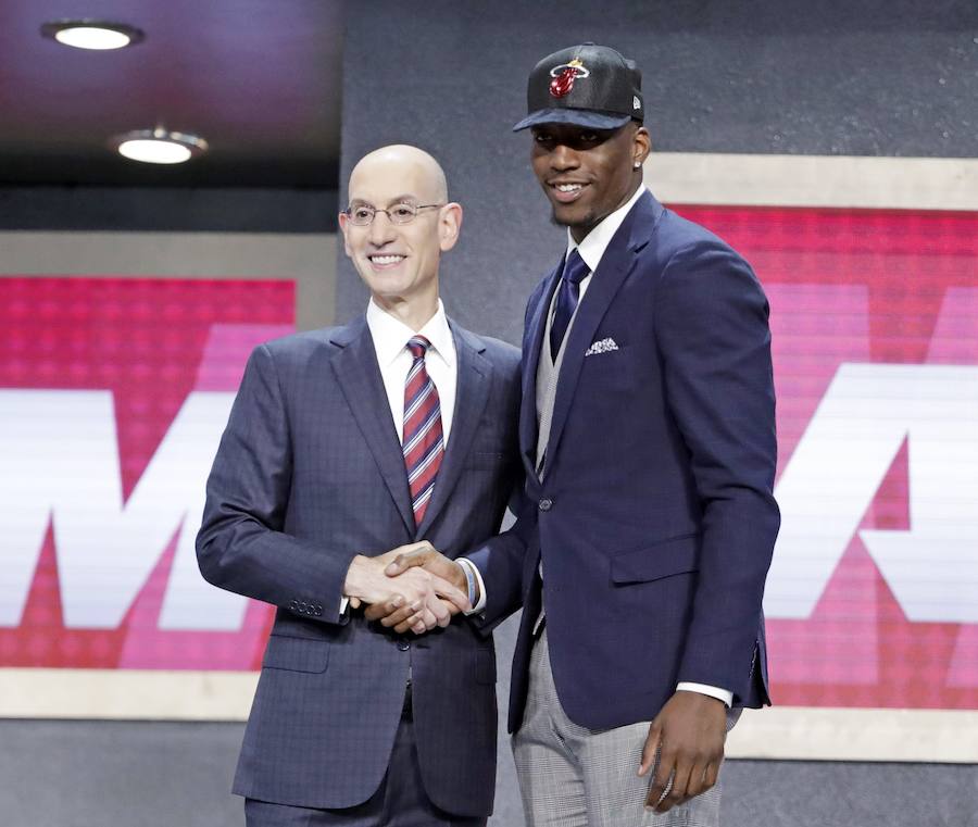 Bam Adebayo, seleccionado con el número 14 por los Heat.