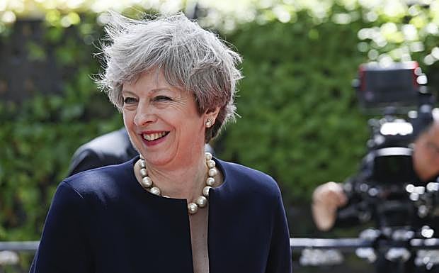 Theresa May en Bruselas.