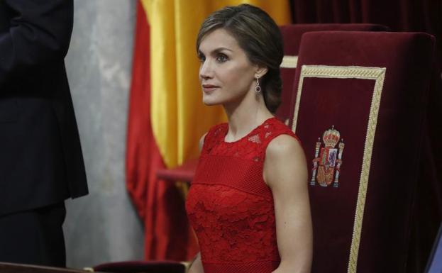 Letizia, todo al rojo