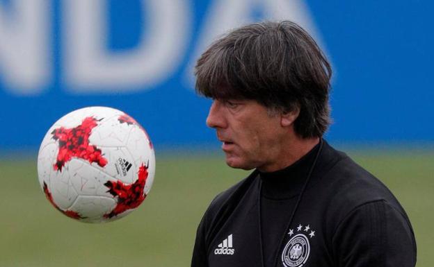 Joachim Löw, en un entrenamiento. 