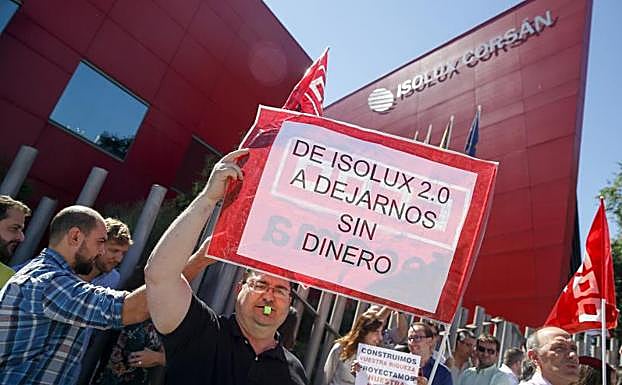 Protestas de trabajadores de Isolux