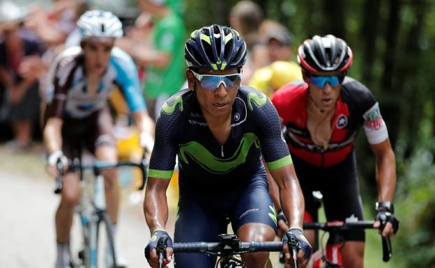 Nairo Quintana, en la etapa del domingo. 