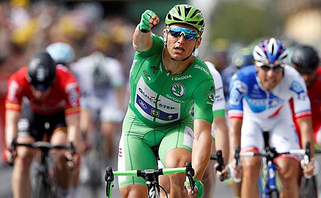 Kittel celebra la victoria. 