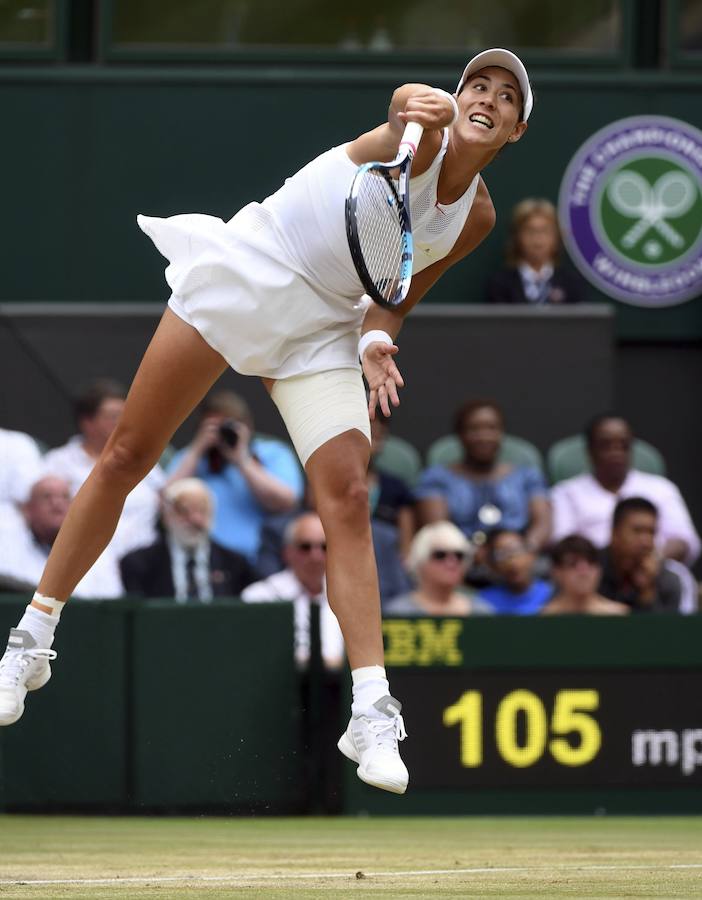 Las mejores imágenes del partido entre Muguruza y Rybarikova