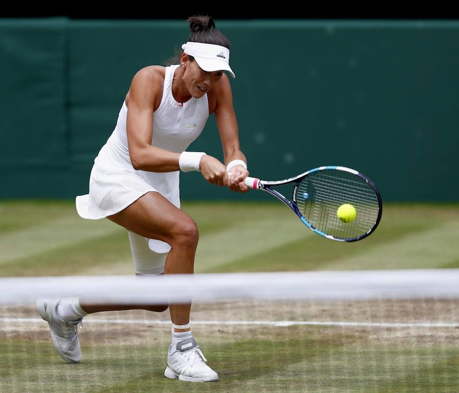 Las mejores imágenes del partido entre Muguruza y Rybarikova