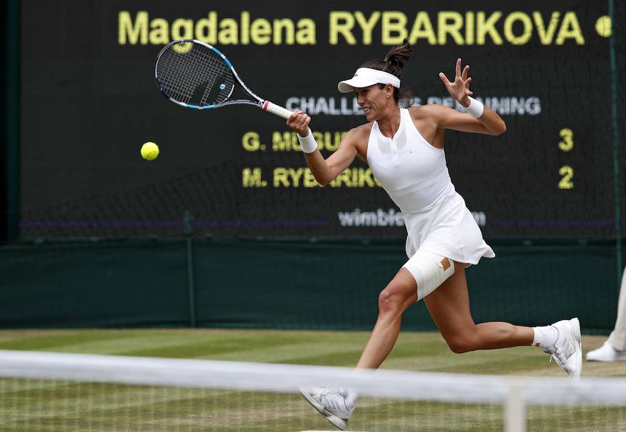 Las mejores imágenes del partido entre Muguruza y Rybarikova