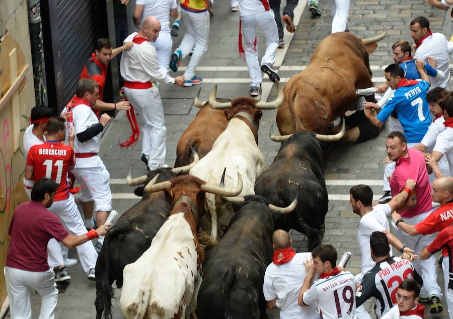 Los Nuñez del Cuvillo dejan dos heridos por asta de toro y seis contusionados.