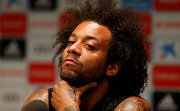 Marcelo, durante la rueda de prensa en Los Ángeles. 