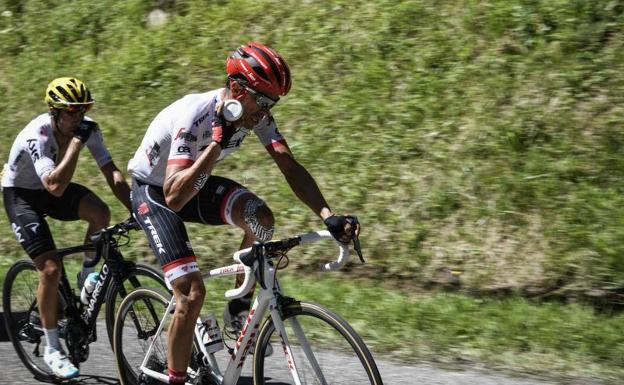 Contador, en el Tour. 