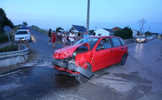 Uno de los vehículos implicados en el accidente