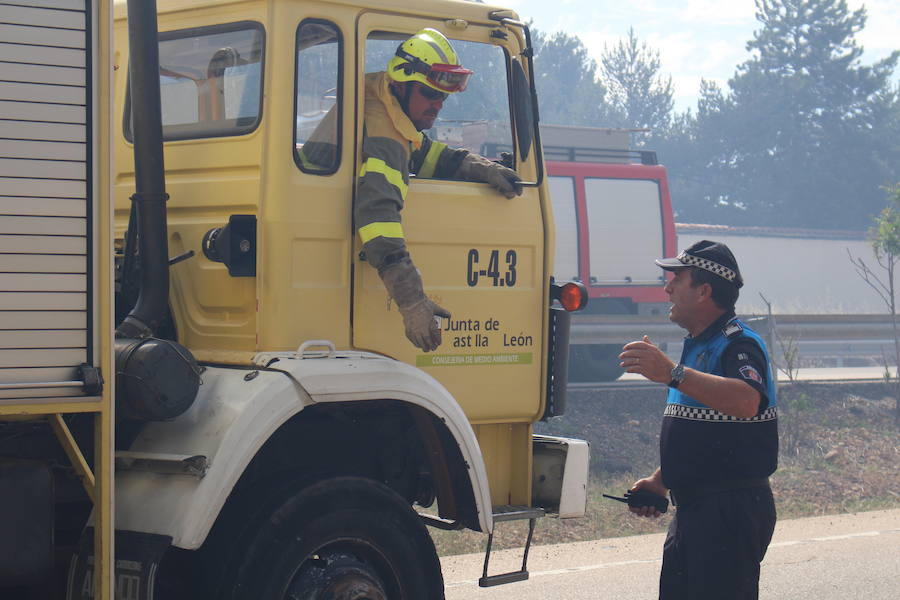 Imágenes del Incendio que amenazó el norte de León IV