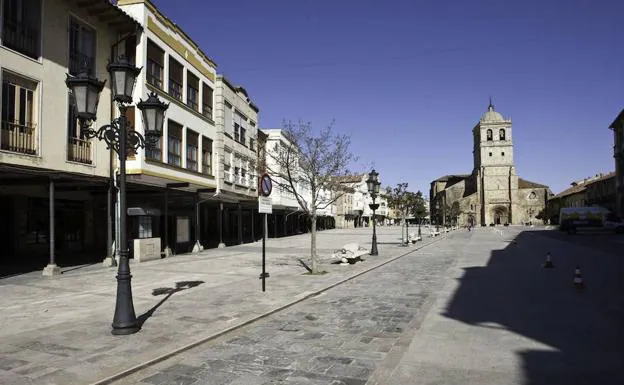 Un pueblo de Palencia con sus calles vacías.