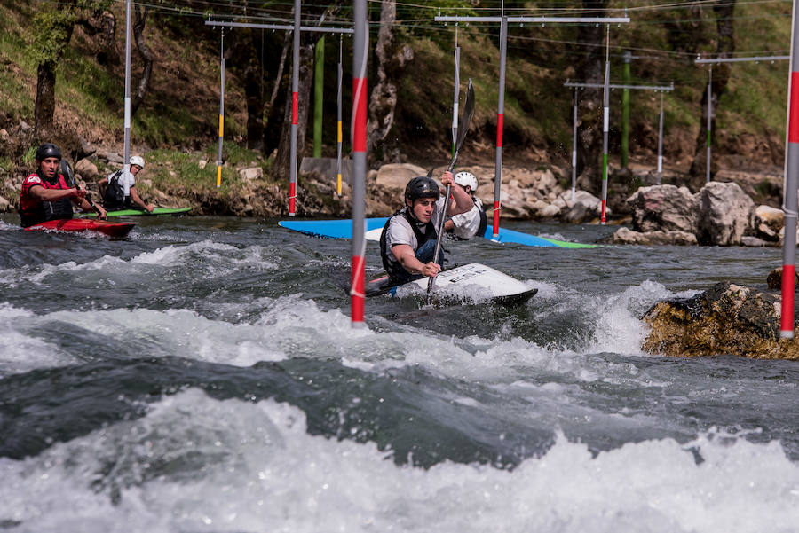 Uno de los participantes del pasado Campeonato de España de Slalom en Sabero