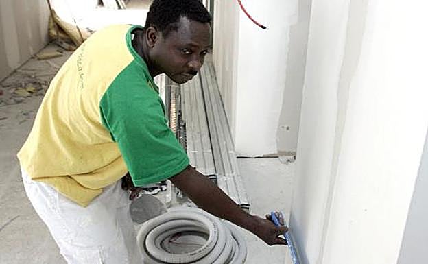 Un trabajador extranjero. 