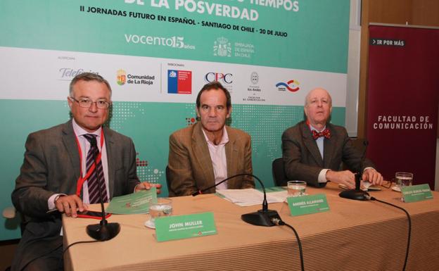 John Muller, Andrés Allamand y Carlos Robles.