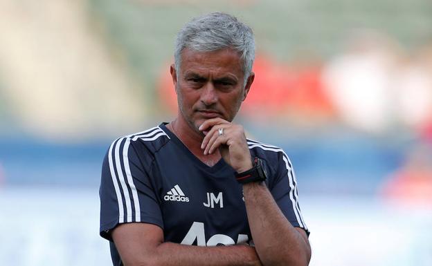 José Mourinho, durante la pretemporada con el Manchester United.