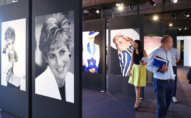 Una exposición de Lady Di en Turín.