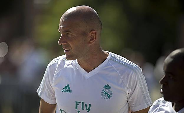Zinedine Zidane, durante la pretemporada.