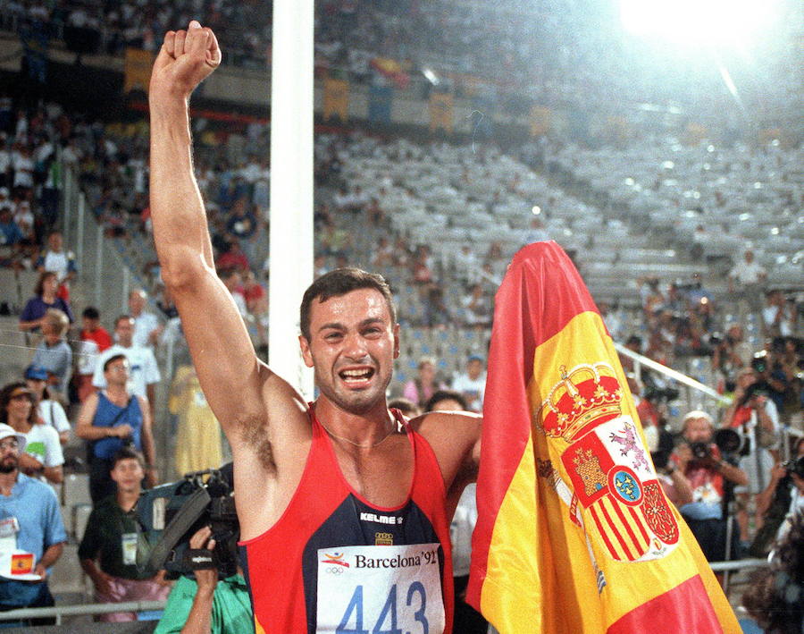 Antonio Peñalver, tras lograr la medalla de plata en la prueba de Decatlón durante la cita olímpica.