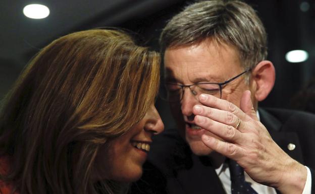 Susana Díaz y Ximo Puig.