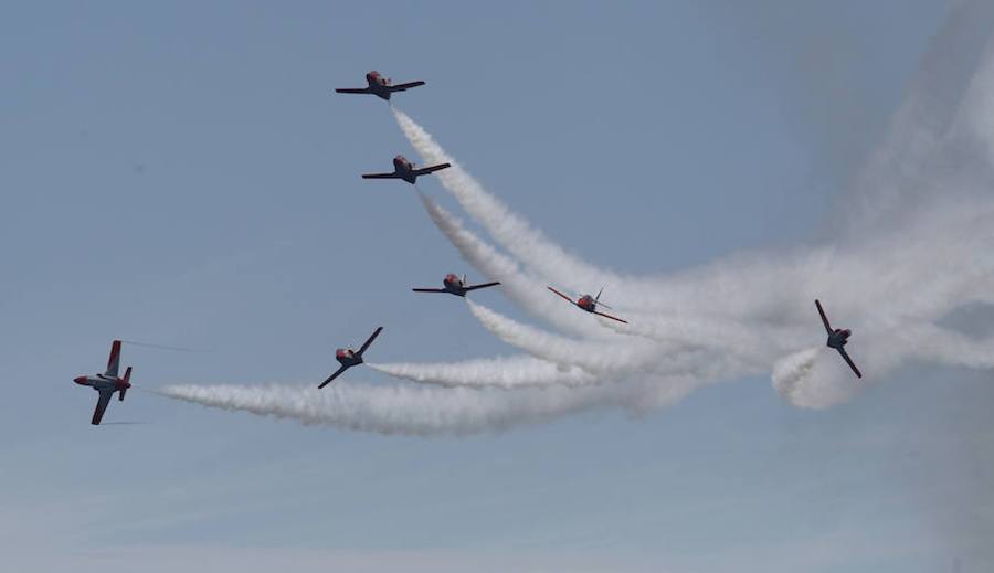 Reencuentro en Gijón de la Patrulla Águila con Alauto y con Quini como maestro de ceremonias