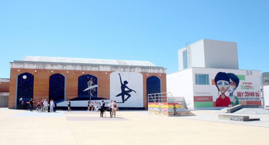 Imágenes del mural conmemorativo del XX aniversario de Ambi