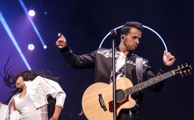 Luis Fonsi, en un concierto en Gran Canaria.