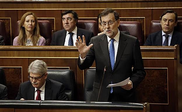 Mariano Rajoy, en el Congreso.