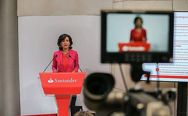 La presidenta del Banco Santander, Ana Botín.
