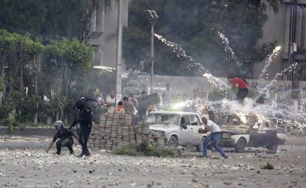 Disturbios durante el golpe de Estado en Egipto.