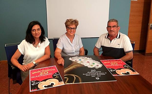 Carteles de la celebración del 20 aniversario de esra banda