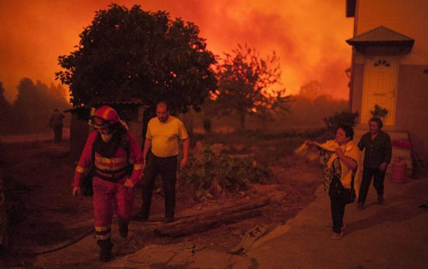 Incendio en Verín. 