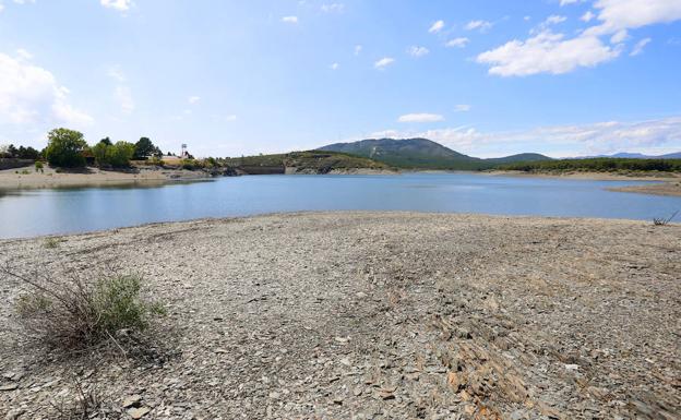 Embalse de Villameca, al 40% de su capacidad total. 