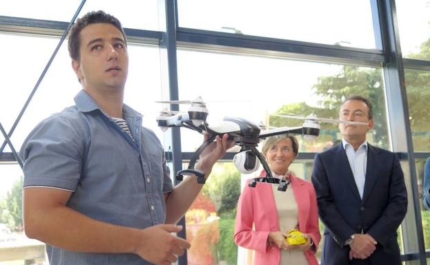 Demostración de drones en el Centro Demostrador de Energías Renovables. 