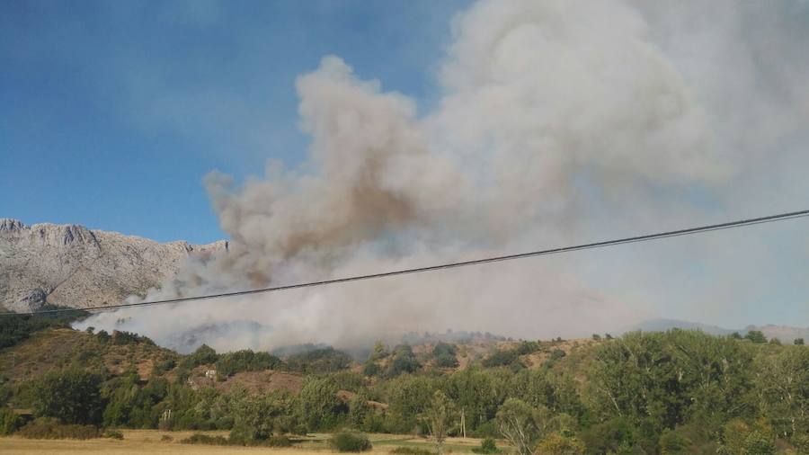 Incendio en Otero de Curueño