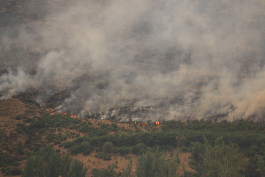 Un incendio sin control