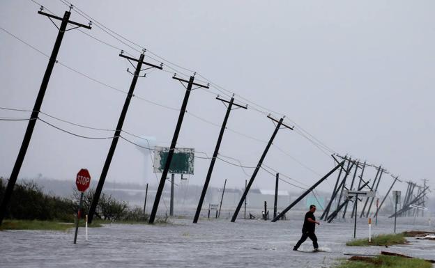 Consecuencias del huracán Harvey a su paso por Texas.