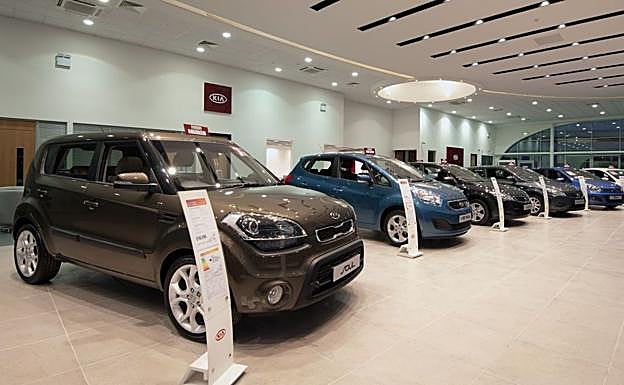 Imagen de un concesionario de la marca Kia.