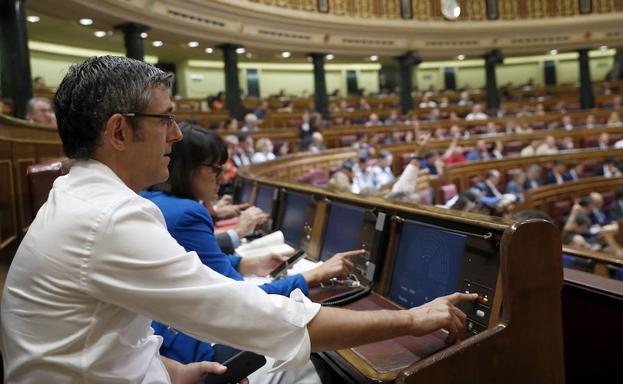 Eduardo Madina en el Congreso.