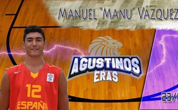 Manu Vázquez presentado como nuevo jugador del Agustinos.